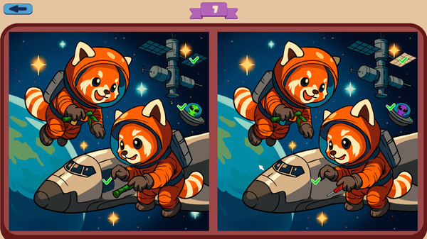 Игра Pandas Contrast, скриншот