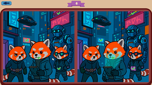 Игра Pandas Contrast, скриншот