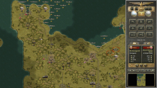 Игра Panzer Corps Gold, скриншот