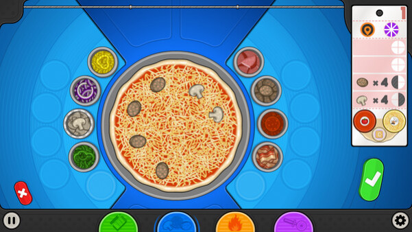 Игра Papa's Pizzeria Deluxe, скриншот