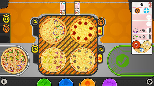 Игра Papa's Pizzeria Deluxe, скриншот