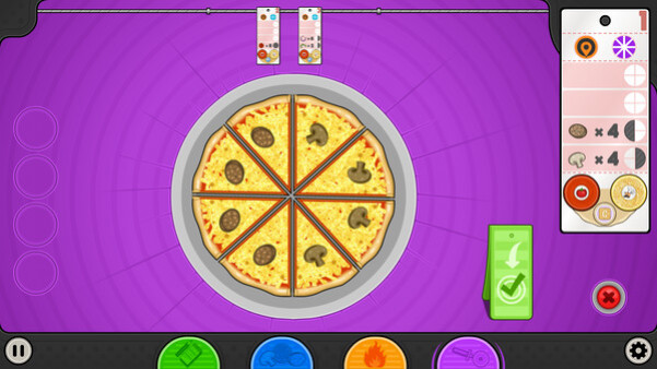 Игра Papa's Pizzeria Deluxe, скриншот