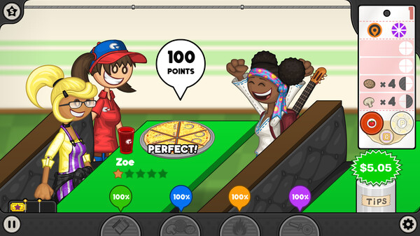 Игра Papa's Pizzeria Deluxe, скриншот