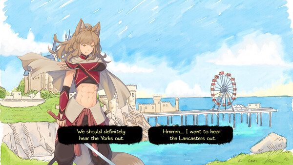 Игра Paper Shakespeare 3: Girl Werewolf Hamlet Absolutely Solves the War of the Roses, скриншот