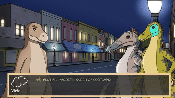 Игра Paper Shakespeare, Charity Outfit Pack: Dino DNA, скриншот