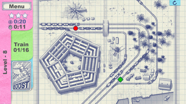 Игра Paper Train Traffic, скриншот