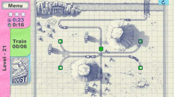 Игра Paper Train Traffic, скриншот