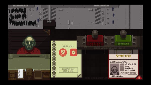Игра Papers, Please, скриншот