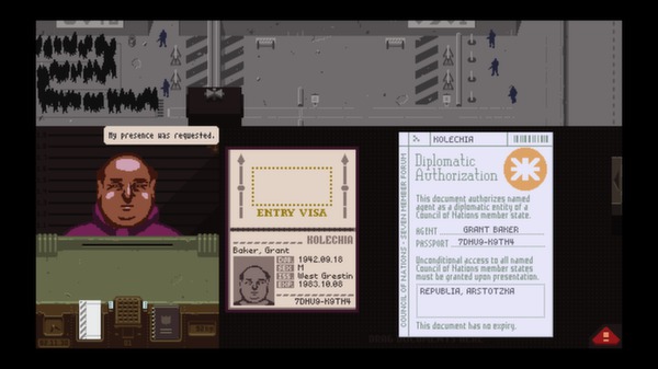 Игра Papers, Please, скриншот