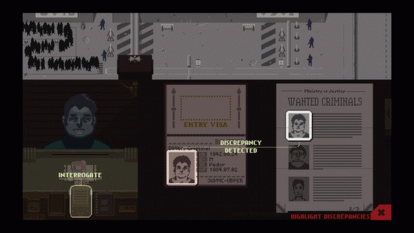 Игра Papers, Please, скриншот