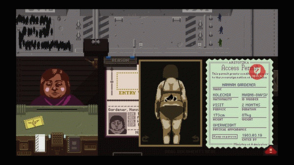 Игра Papers, Please, скриншот