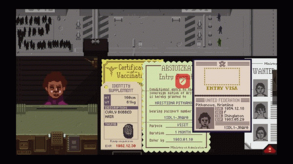 Игра Papers, Please, скриншот