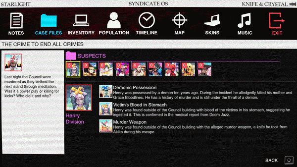 Игра Paradise Killer, скриншот