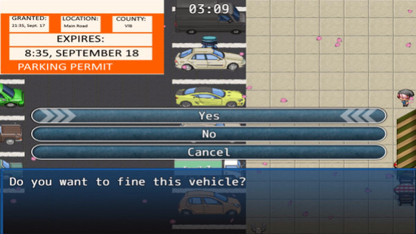 Игра Parking Cop Simulator, скриншот