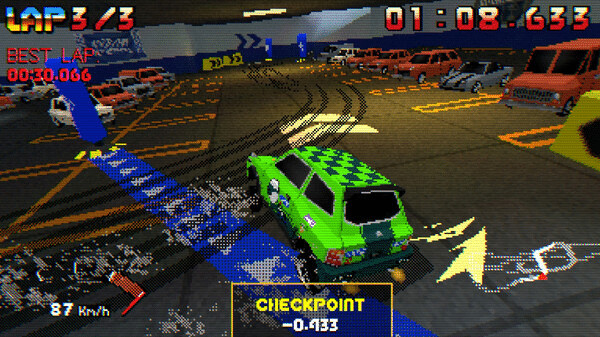 Игра Parking Garage Rally Circuit, скриншот