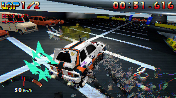Игра Parking Garage Rally Circuit, скриншот
