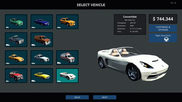 Игра Parking Simulator, скриншот