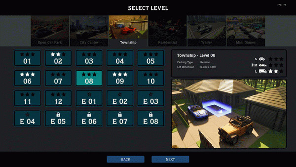 Игра Parking Simulator, скриншот
