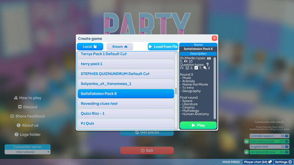 Игра Party Quiz, скриншот