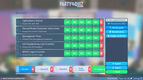 Игра Party Quiz, скриншот