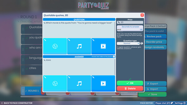 Игра Party Quiz, скриншот