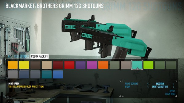 Игра PAYDAY 2: Weapon Color Pack 1, скриншот