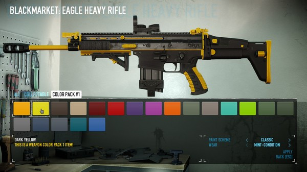 Игра PAYDAY 2: Weapon Color Pack 1, скриншот