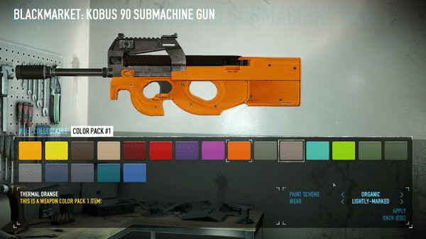 Игра PAYDAY 2: Weapon Color Pack 1, скриншот
