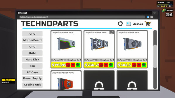Игра PC Store Simulator, скриншот