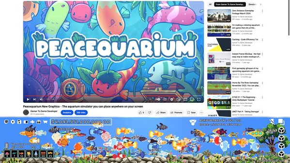Игра Peacequarium, скриншот