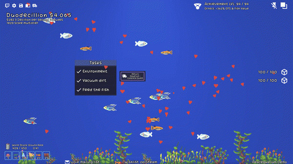 Игра Peacequarium, скриншот