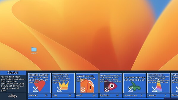 Игра Peacequarium, скриншот