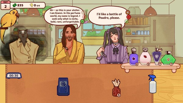 Игра Perfume Atelier, скриншот