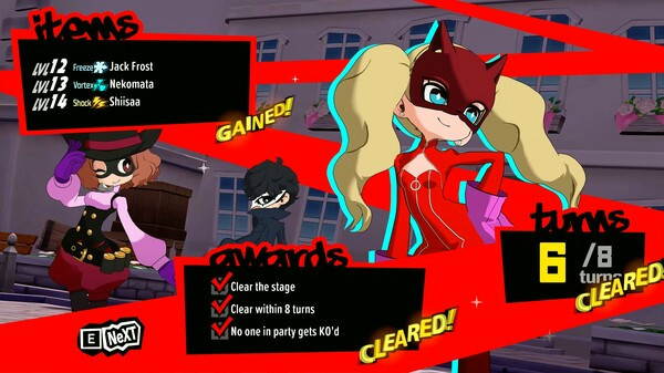 Игра Persona 5 Tactica, скриншот