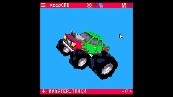 Игра picoCAD, скриншот
