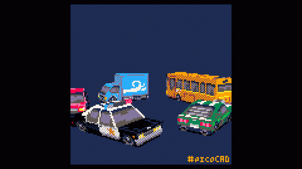 Игра picoCAD, скриншот
