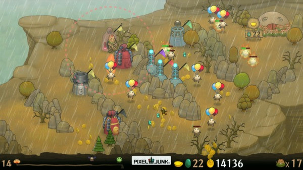 Игра PixelJunk Monsters Ultimate, скриншот