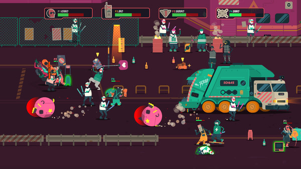 Игра PixelJunk Scrappers Deluxe, скриншот