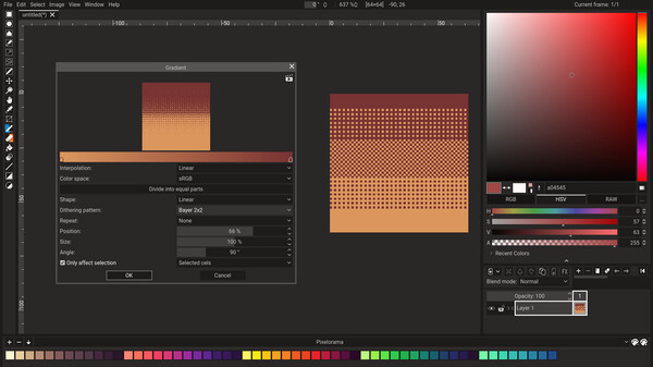 Игра Pixelorama, скриншот