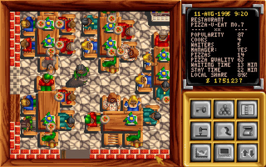 Игра Pizza Connection, скриншот