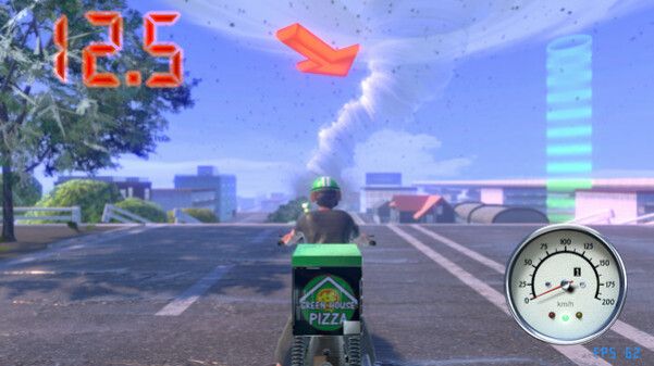 Игра Pizza Delivery in a Storm, скриншот