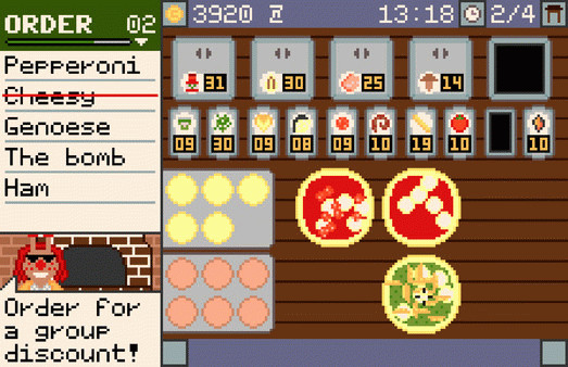 Игра Pizza Express, скриншот
