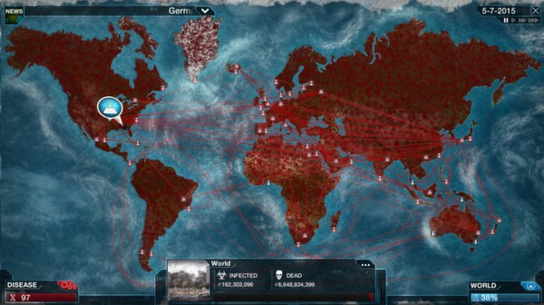 Игра Plague Inc: Evolved, скриншот