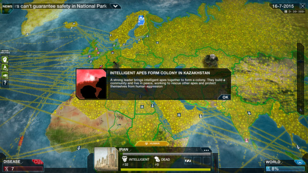 Игра Plague Inc: Evolved, скриншот