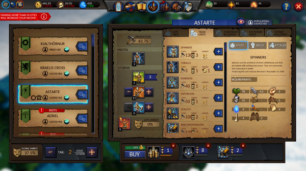 Игра Planar Conquest, скриншот