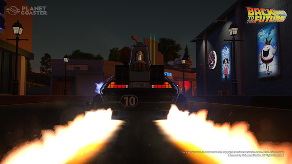 Игра Planet Coaster - Back to the Future Time Machine Construction Kit, скриншот