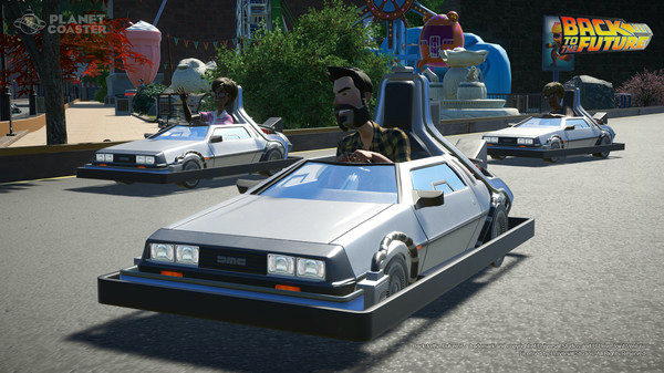 Игра Planet Coaster - Back to the Future Time Machine Construction Kit, скриншот