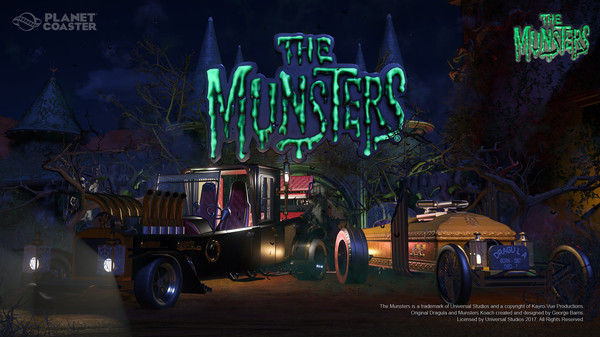 Игра Planet Coaster - The Munsters Munster Koach Construction Kit, скриншот