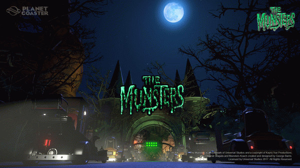 Игра Planet Coaster - The Munsters Munster Koach Construction Kit, скриншот