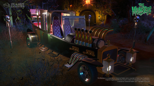 Игра Planet Coaster - The Munsters Munster Koach Construction Kit, скриншот